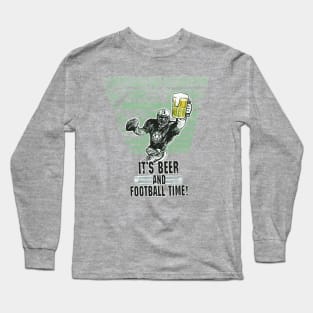 Beer and Football Time Long Sleeve T-Shirt